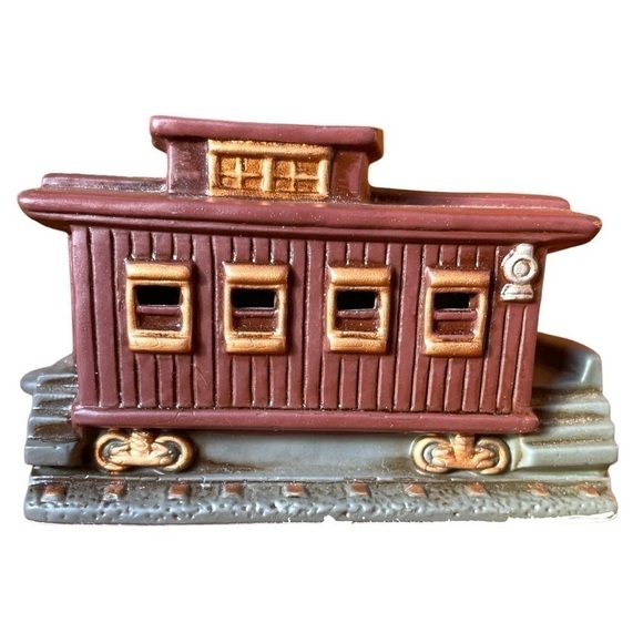 LEFTONCHRISTMAS Village train,vintage, ceramic,1989,excellent condition, signed - Picture 6 of 9